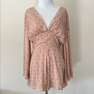 Showpo Floral V-Neck One Piece Romper